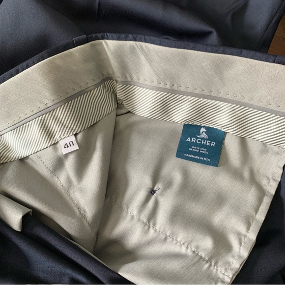 Archer Tropical Performance Trousers Ultralight Weight Merino Wool Pants 40/32 - Picture 11 of 15